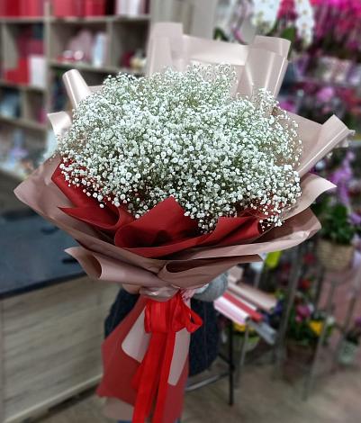 Букет цветов из: Гипсофила в Горный Щит