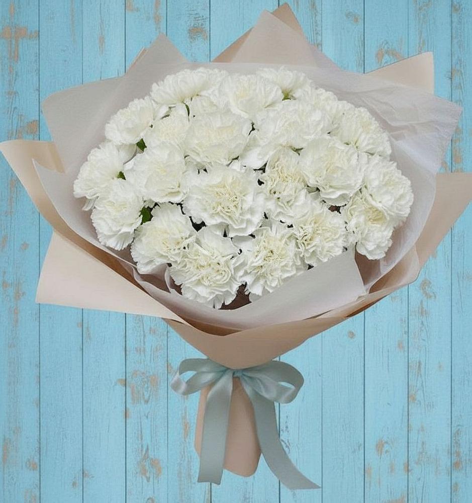 Букет цветов из: Гвоздики в Горный Щит