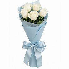 Букет 5 Белых роз Проуд в Горный Щит