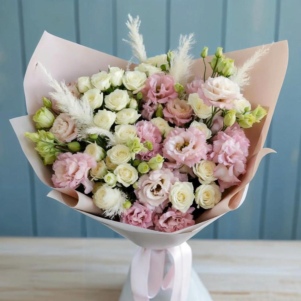 Букет цветов из: Альстромерии и Розы в Горный Щит