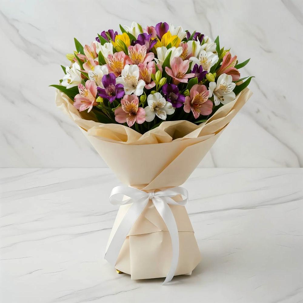 Букет цветов из: Альстромерии в Горный Щит