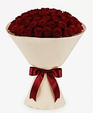 Букет 101 Бордовая роза Блэк Бакарра в Горный Щит