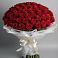 Букет 101 Красная роза Блэк Мэджик в Горный Щит