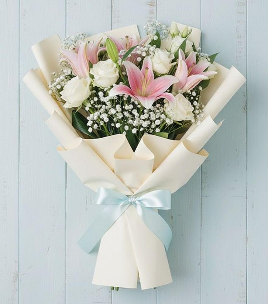 Букет цветов из: Лилии в Горный Щит