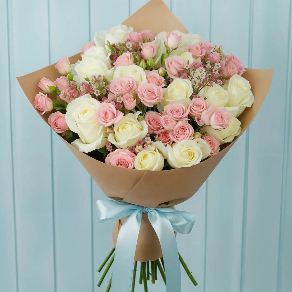 Букет цветов из: Розы в Горный Щит