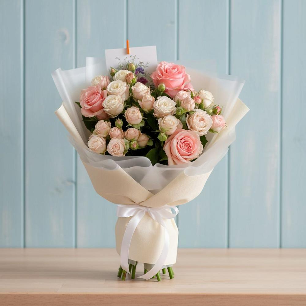 Букет цветов из: Розы в Горный Щит