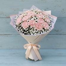 Букет цветов из:  Гвоздики в Горный Щит