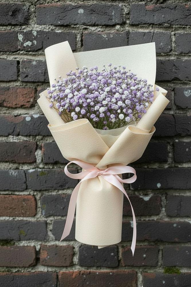 Букет цветов из: Гипсофила в Горный Щит