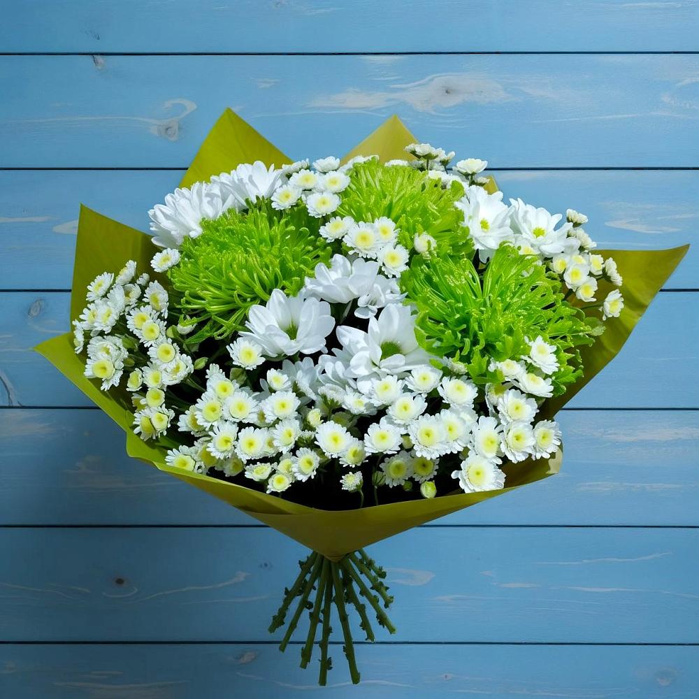 Букет цветов из: Хризантемы в Горный Щит