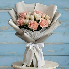 Букет цветов из:  Розы #REPLACE_PRED# Горный Щит