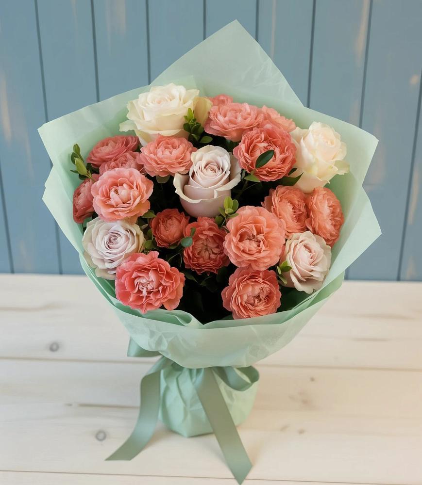 Букет цветов из: Розы в Горный Щит