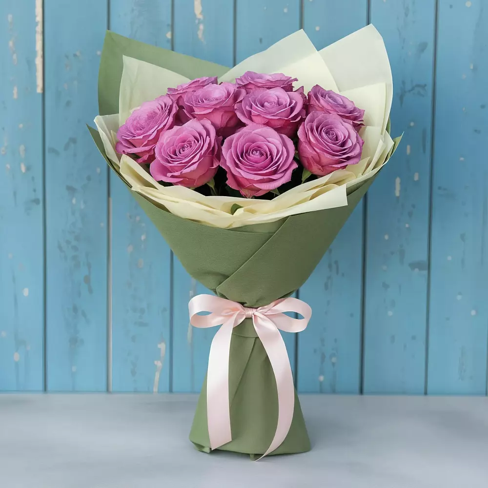 Букет Розы Фёрст Леди в Горный Щит