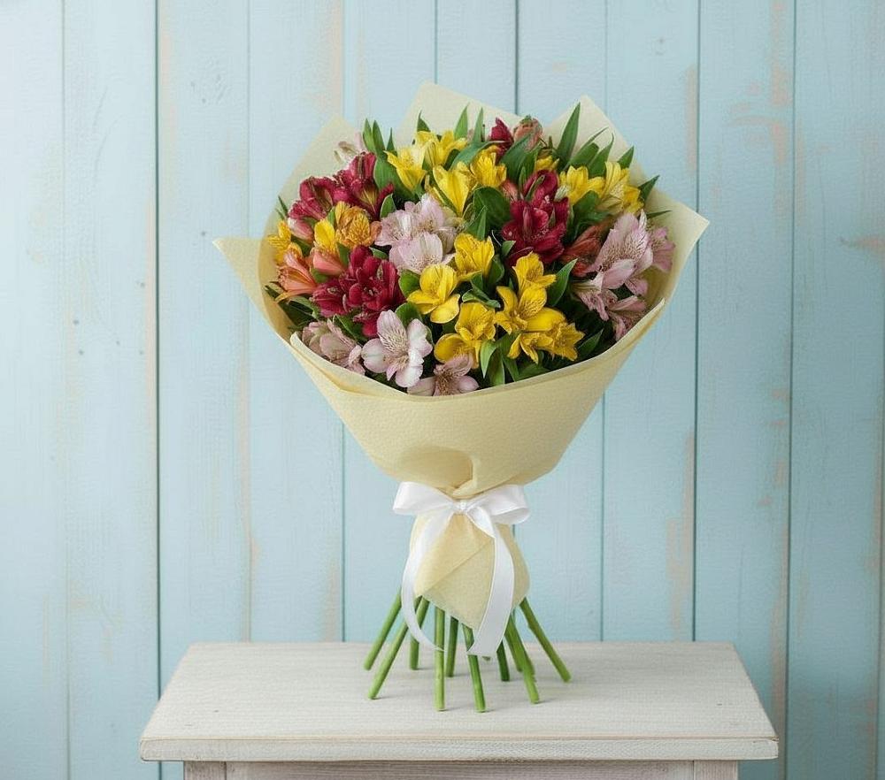 Букет цветов из: Альстромерии в Горный Щит